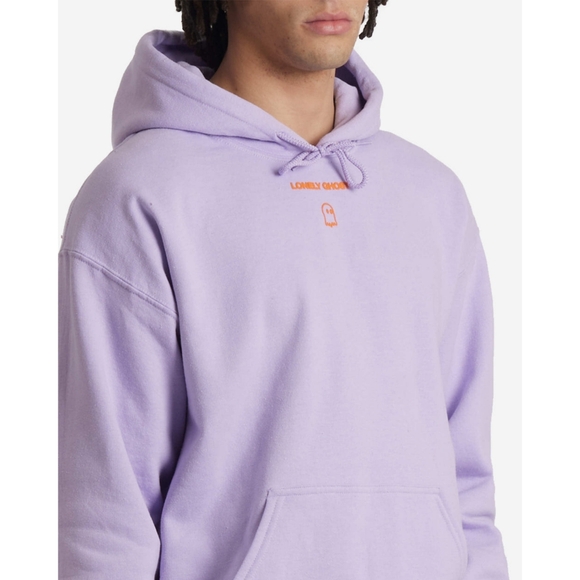Lonely Ghost Text Me When You Get Home Lavender and Orange Hoodie Sweatshirt XL - Picture 4 of 9